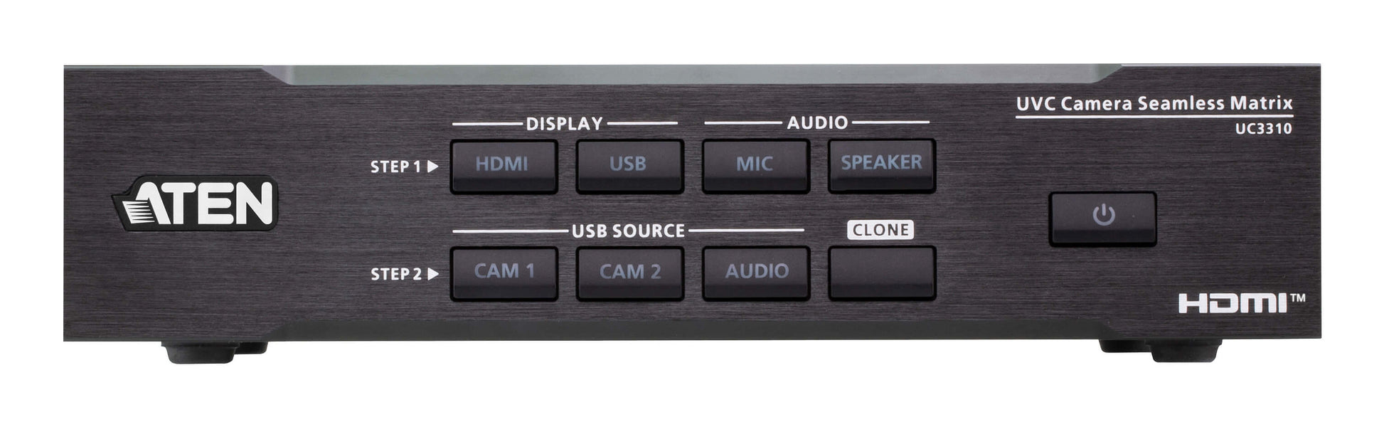 ATEN UC3310 CAMLIVE MX – UVC Matrix, 2× USB In / 1× HDMI Out, 4K@30 Hz, RS-232/RS-485 (VISCA)