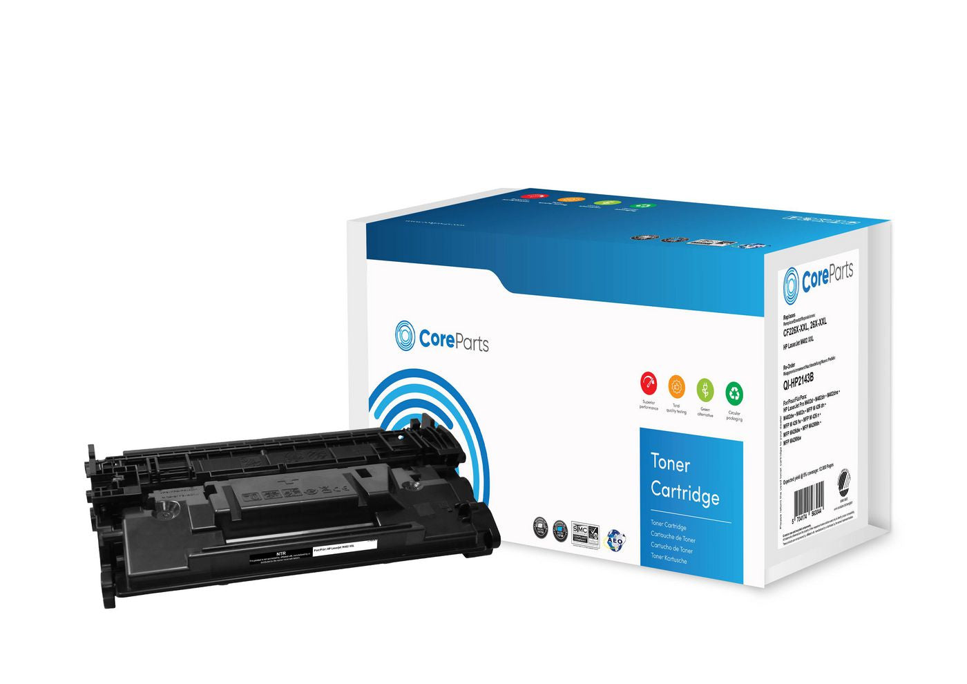 CoreParts 226X (CF226X) Schwarzer Toner – Original XXL – 12'000 Seiten