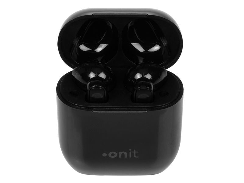 ONIT TWS Headset Start – True Wireless In-Ear Kopfhörer – Bluetooth 5,0, USB-C, Mikrofon – Schwarz, bis 3 h