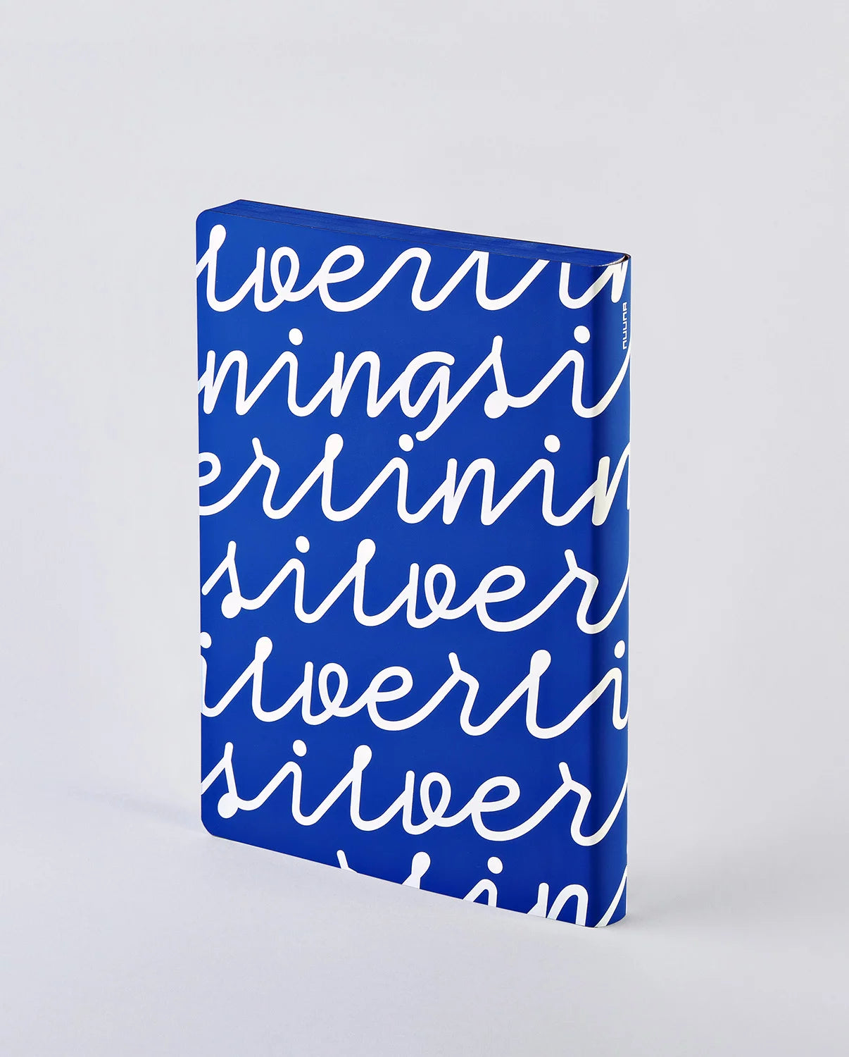 nuuna Notizbuch – 165 × 220 mm – 120 g/m² – Softcover, Fadenheftung, nummerierte Seiten, Blau/Weiss