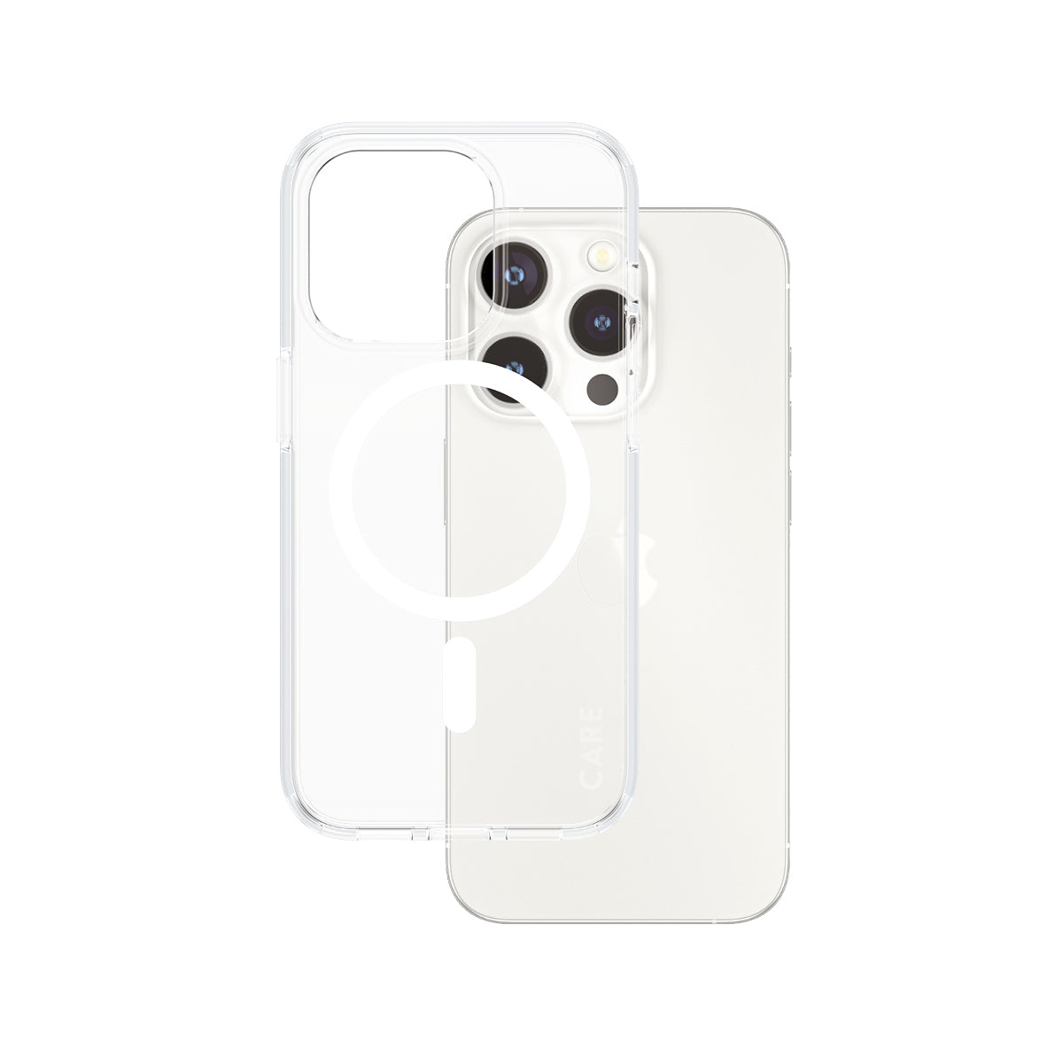 PanzerGlass CARE – Backcover – für Apple iPhone 15 Pro, Transparent, bis 4,8 m Sturzschutz