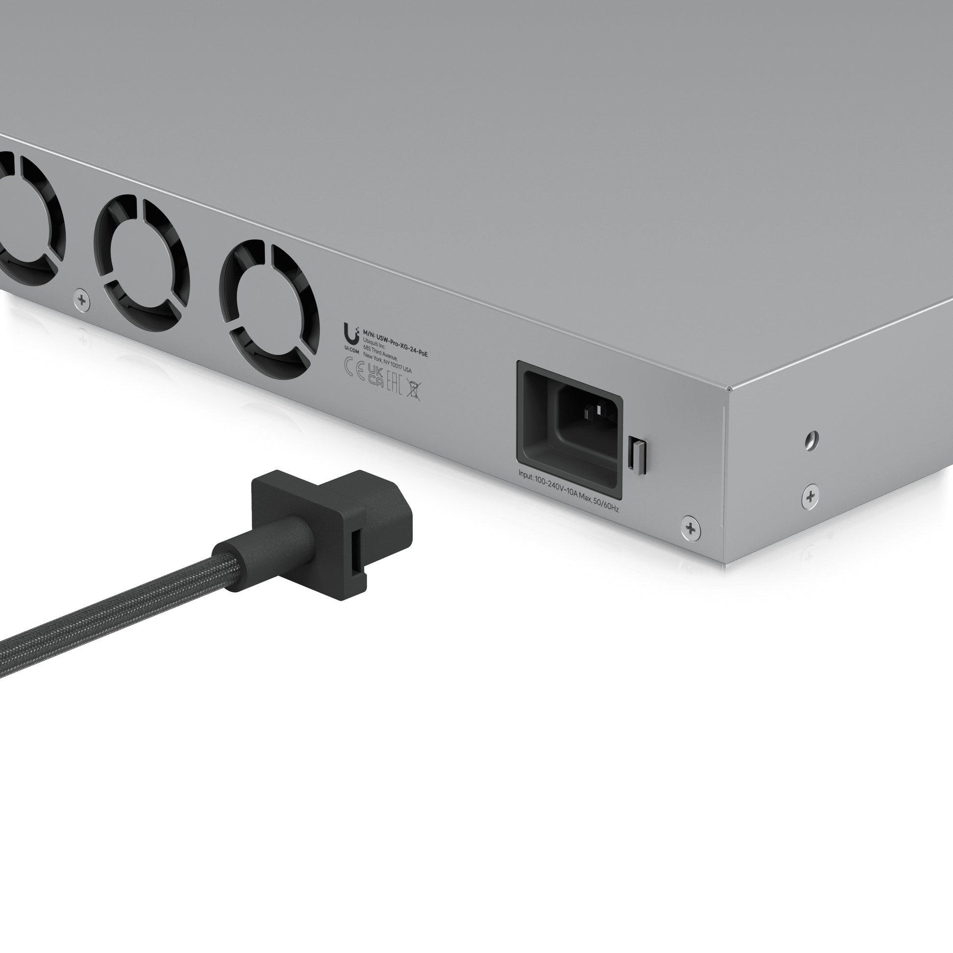 Ubiquiti Netzkabel – IEC C13–IEC C14, 1,8 m, 250 V/10 A, schwarz