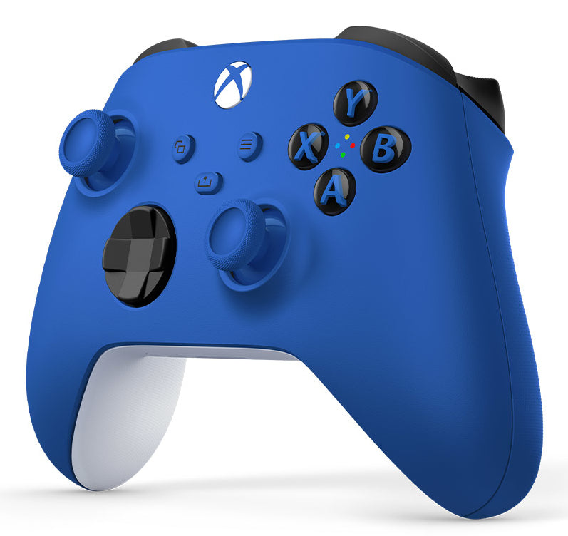 Microsoft Xbox Wireless Controller – Gamepad – Bluetooth, 40 h Akkulaufzeit, für Xbox & PC, Blau/Weiss