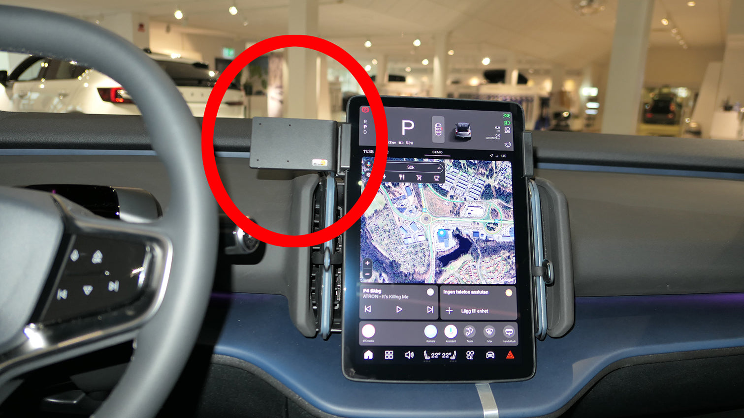 Brodit ProClip – Auto-Halterung – für Volvo EX30 (2024–2025) – Schwarz