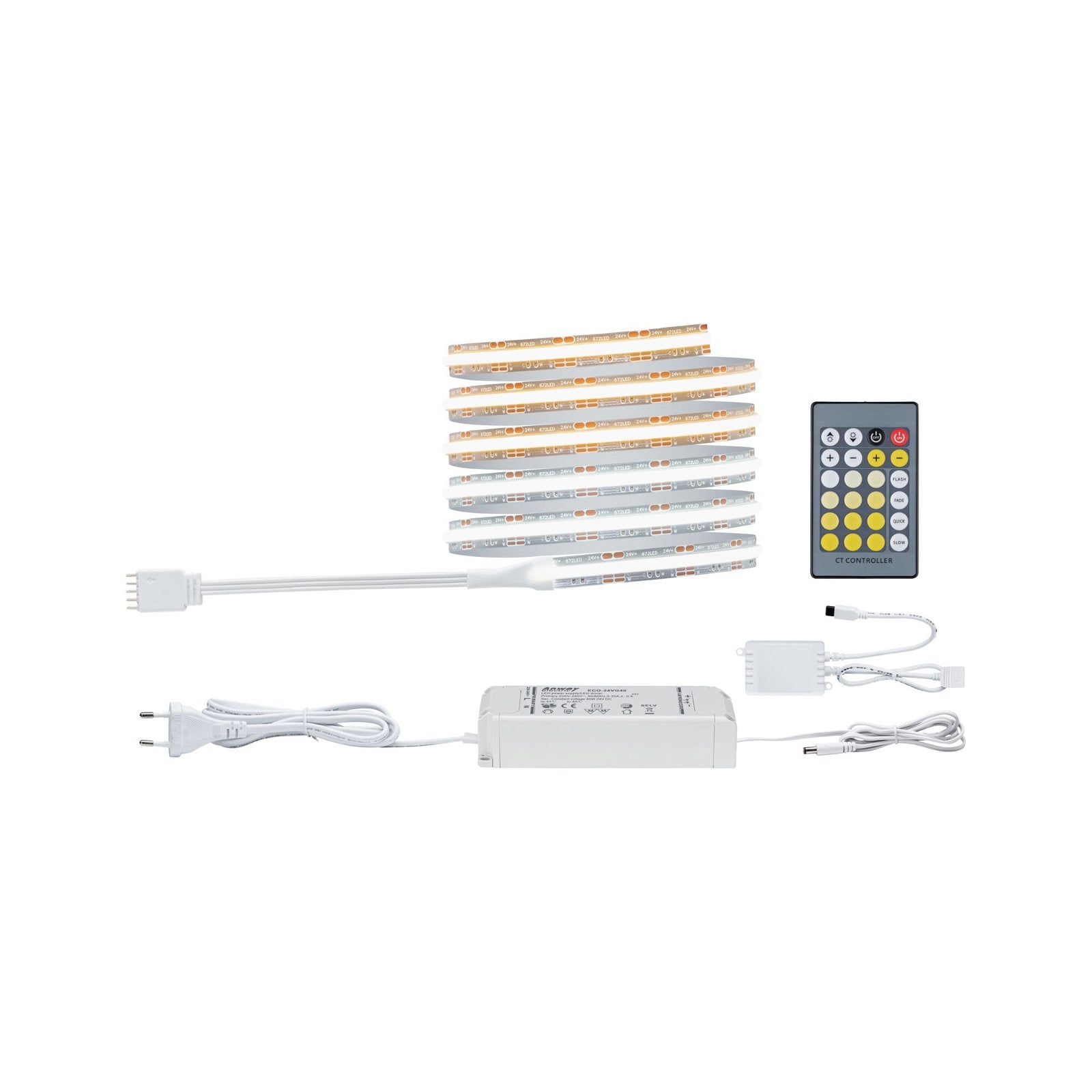 Paulmann LED-Strip MaxLED 1000 – Basisset, 1,5 m, 1800 lm, 15,5 W, 2700–6500 K, dimmbar