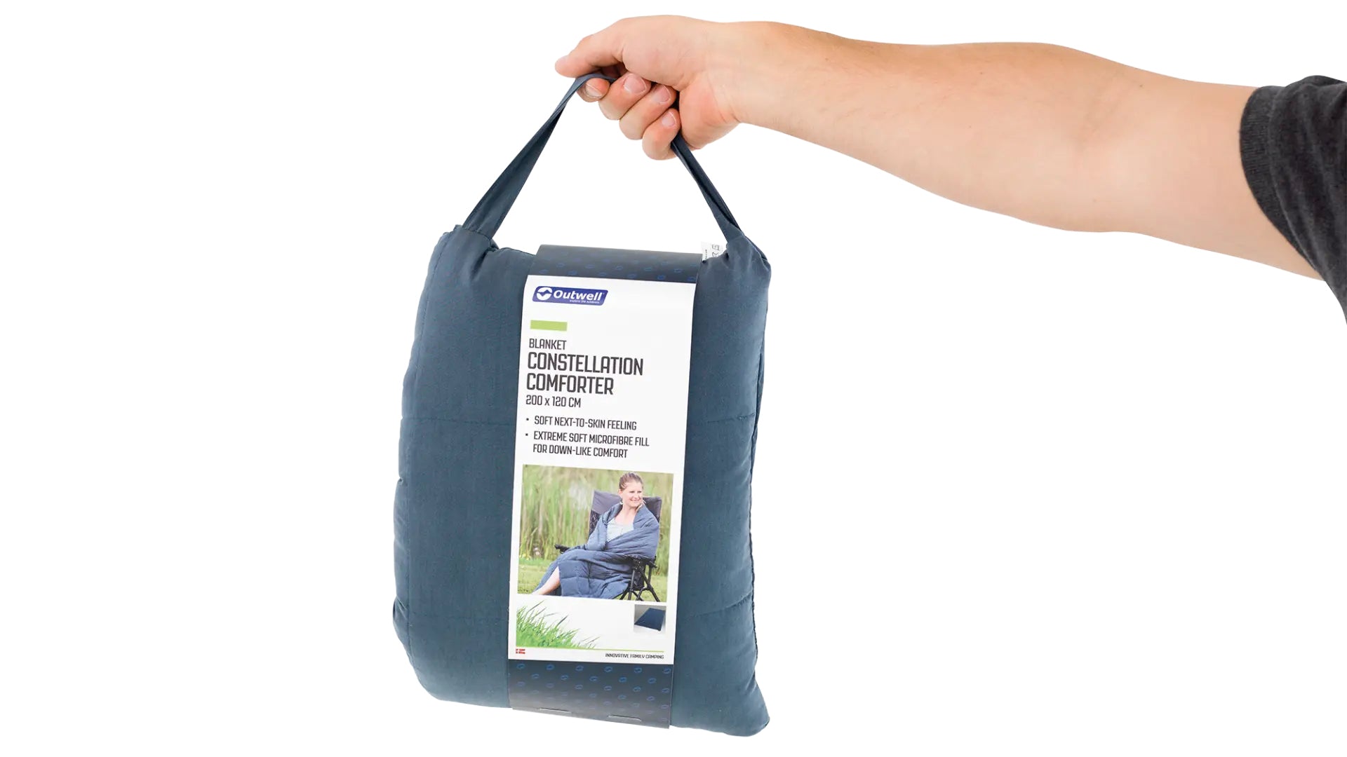 Outwell Wohndecke – Polyester (recycelt), Blau – 120 × 200 cm
