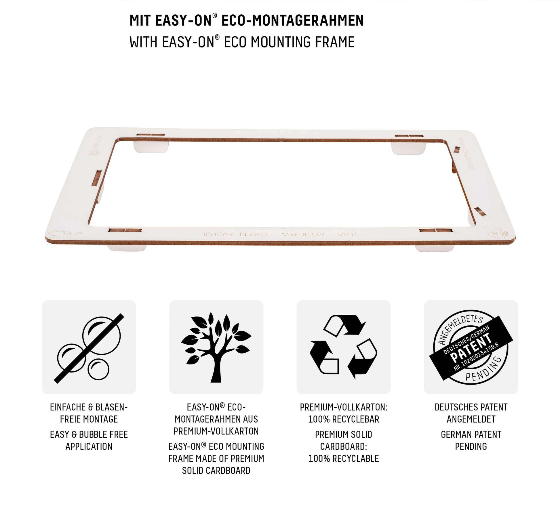 E.V.I. Displayschutzglas – für Samsung Galaxy A54 5G, Hartglas, 10H, Transparent – 1er-Pack