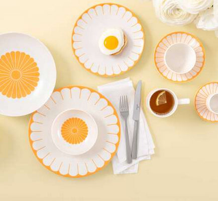 Villeroy & Boch Fleur Soleil Müslischale – Porzellan, Gelb, 4 Stück