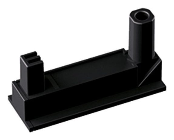 Bachmann DESK2 Einbausteckdosenleiste, Aufbau, 110×140×30 mm, 2er-Pack – schwarz