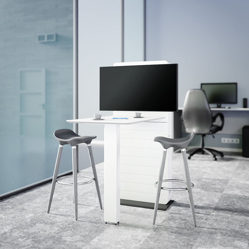 Hagor Bodenständer – 32–55" – VESA 600×400 – bis 50 kg, Diebstahlsicherung – CON-Line FS Table