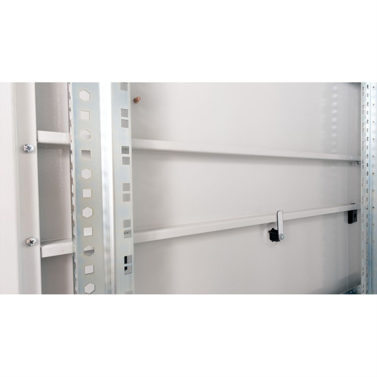 ROLINE Pro – 19" Netzwerkschrank 42U, IP20, abschliessbar, 600 × 1000 × 1970 mm, lichtgrau, Stahl
