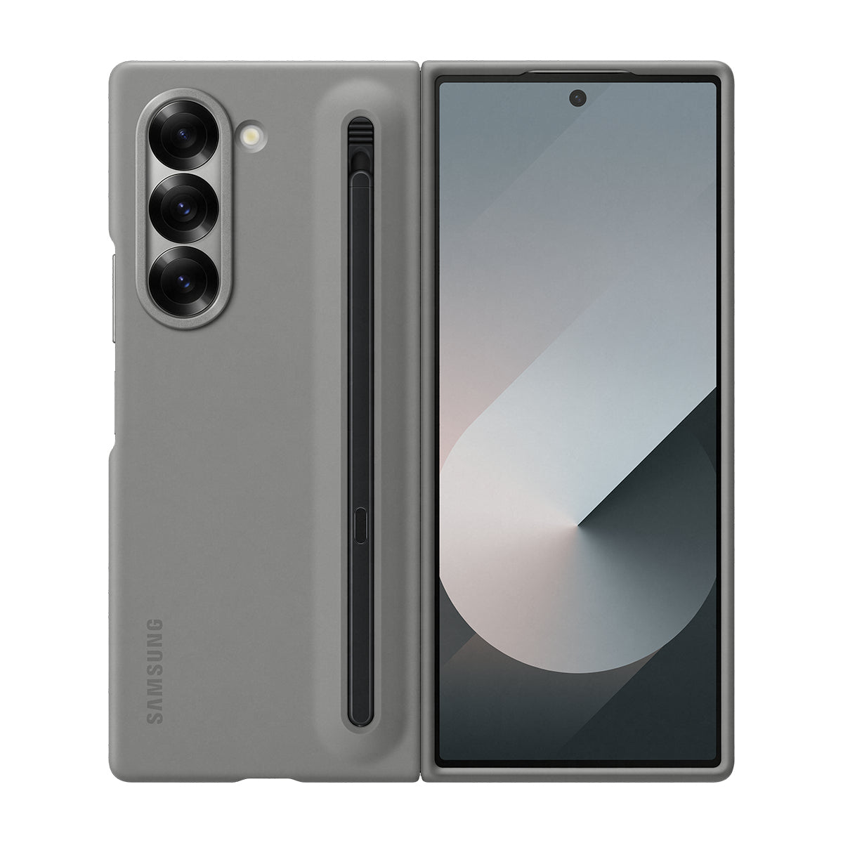 Samsung Backcover – für Samsung Galaxy Z Fold6 – grau – mit S Pen-Halter
