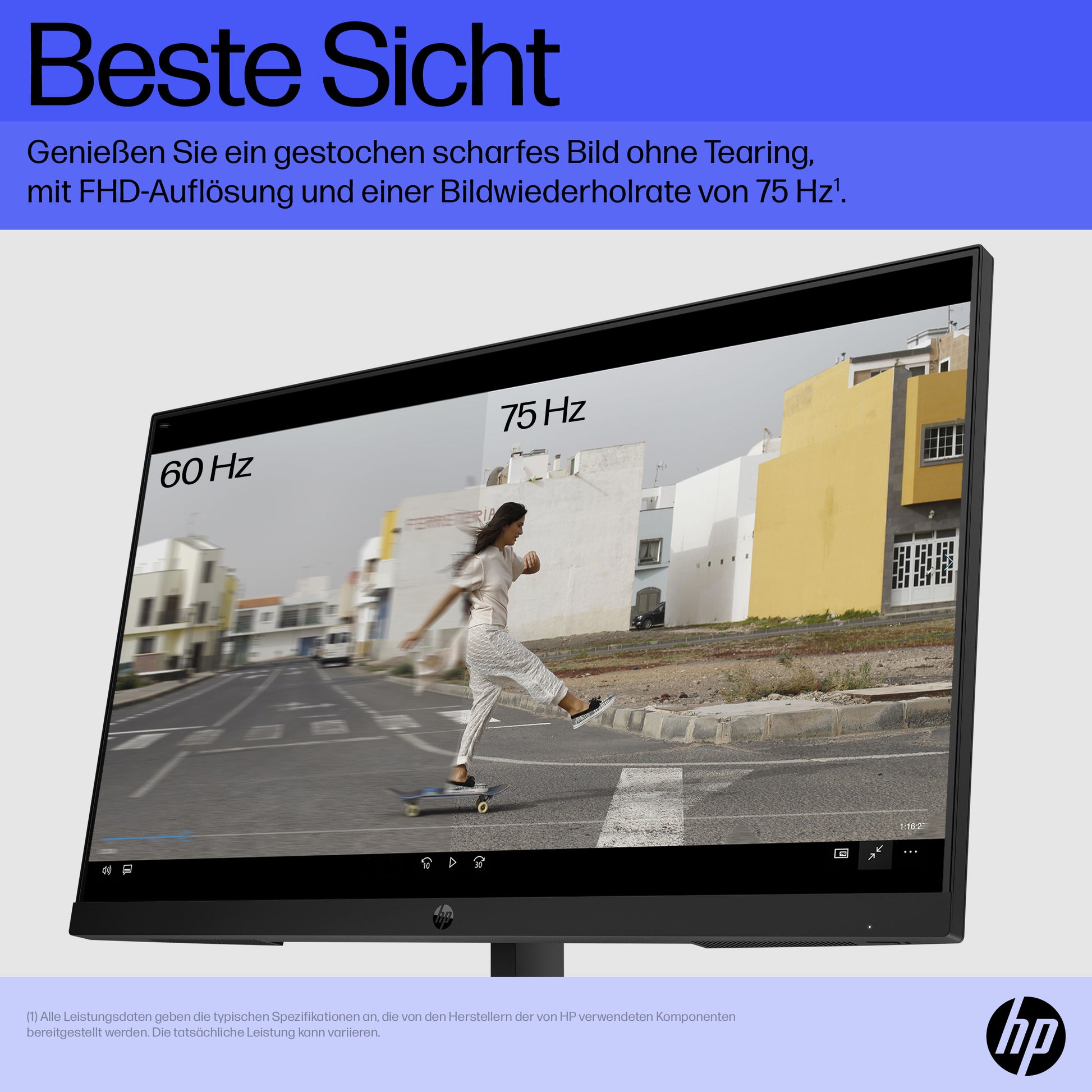 HP V22V G5 – Monitor, 21,4" 1920 × 1080 (Full HD), Schwarz