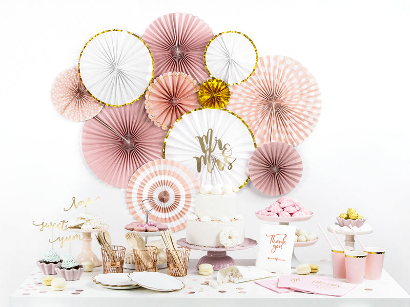 PartyDeco Trinkbecher, Papier/Karton – 2,2 dl, Rosa – 6 Stk.