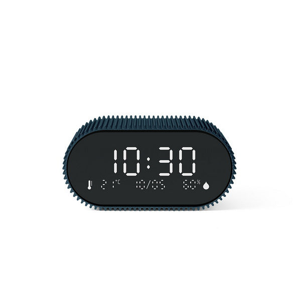 Lexon Wecker Ray Clock – digital, blau, Aluminium, Schlummerfunktion, Thermometer