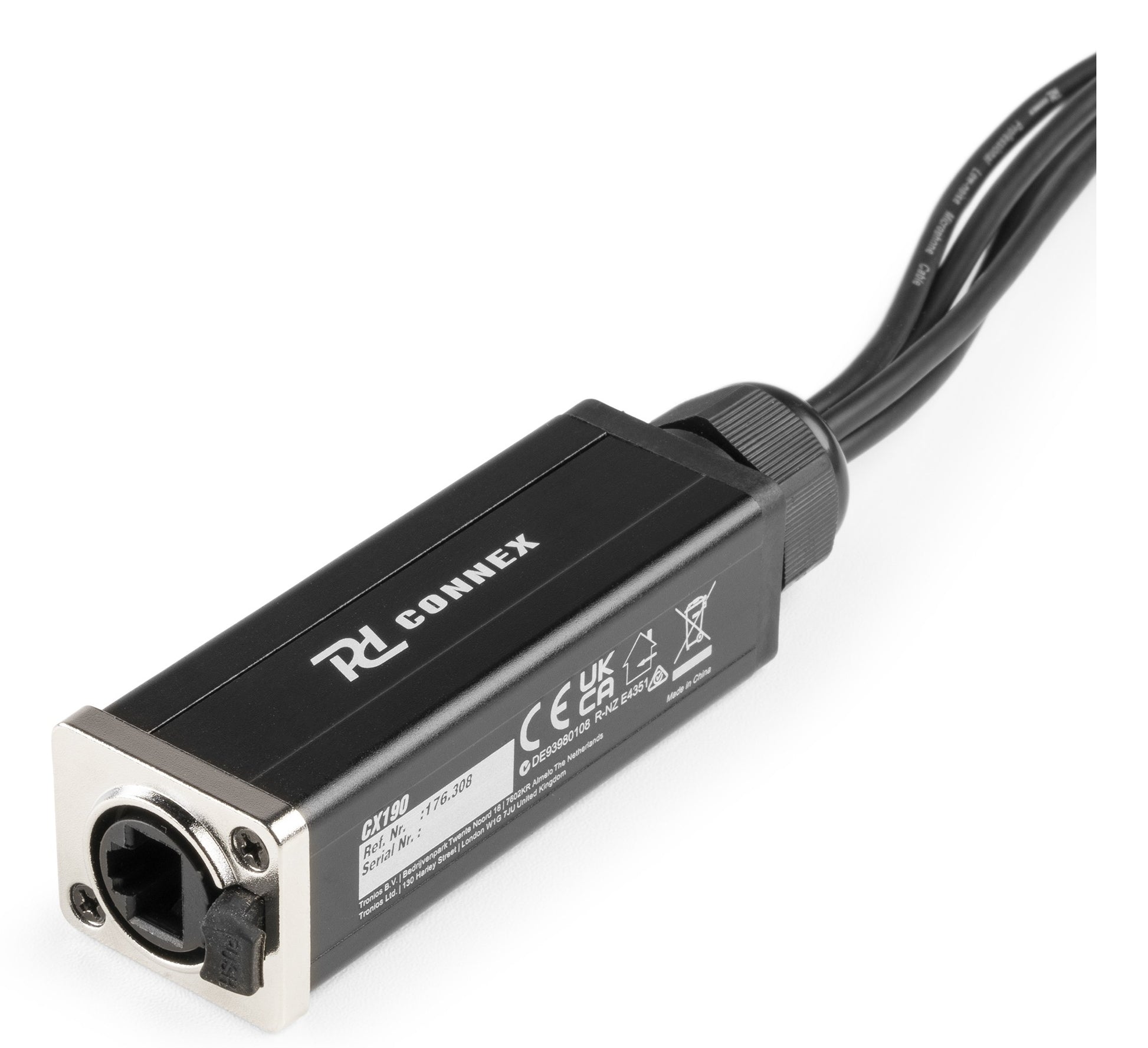 PD-Connex XLR-Kabel – RJ45 auf 4× XLR (3-pol, Stecker) – 0,7 m