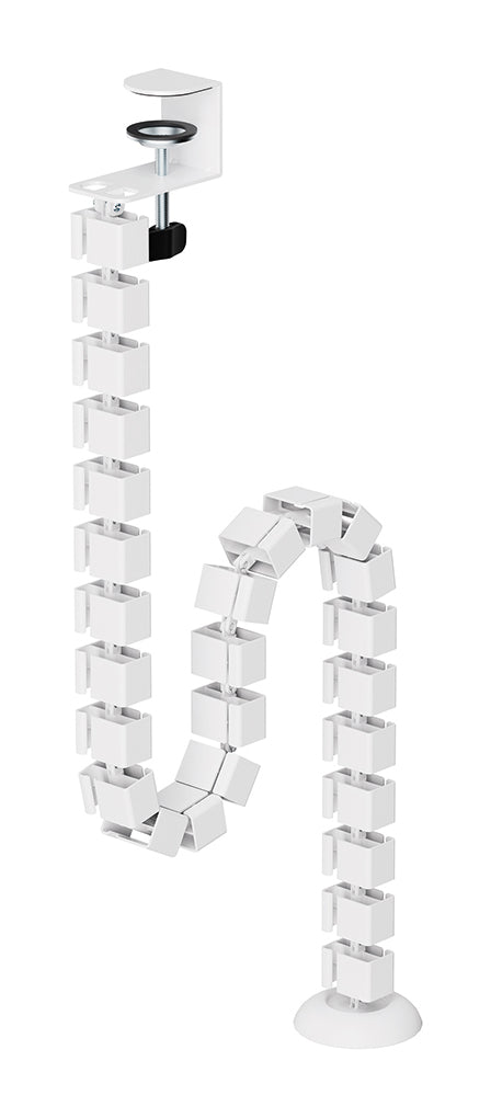 Neomounts ADS06-131WH Kabelschlange – 1,4 m – Stahl – Weiss, Schraubbefestigung