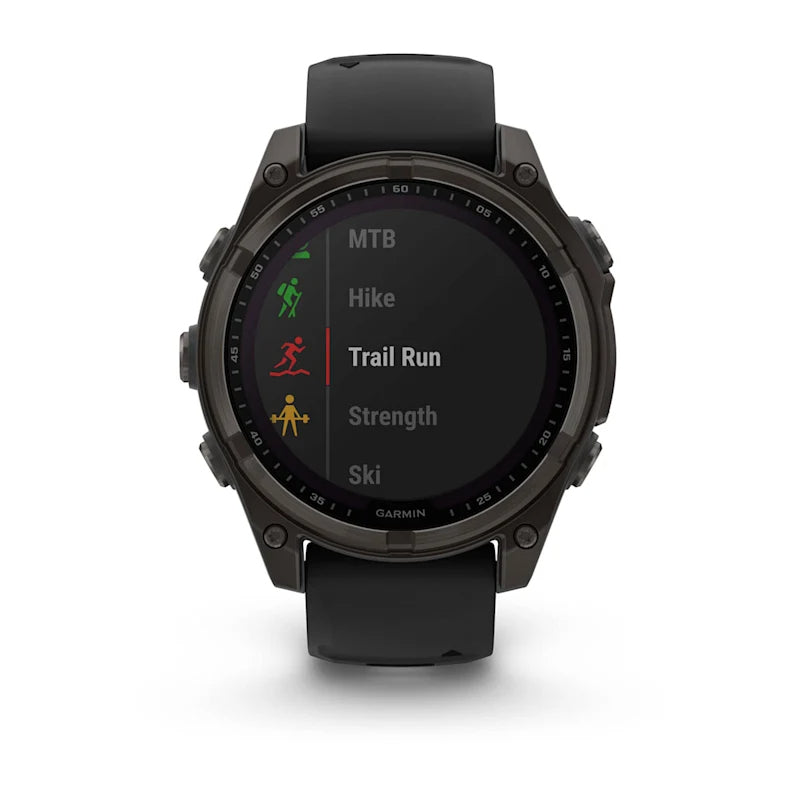 Garmin Fenix 8 Solar Sapphire – GPS-Smartwatch – 47 mm, 1,3", GPS, Saphirglas, 100 m, Schwarz, Sportarmband