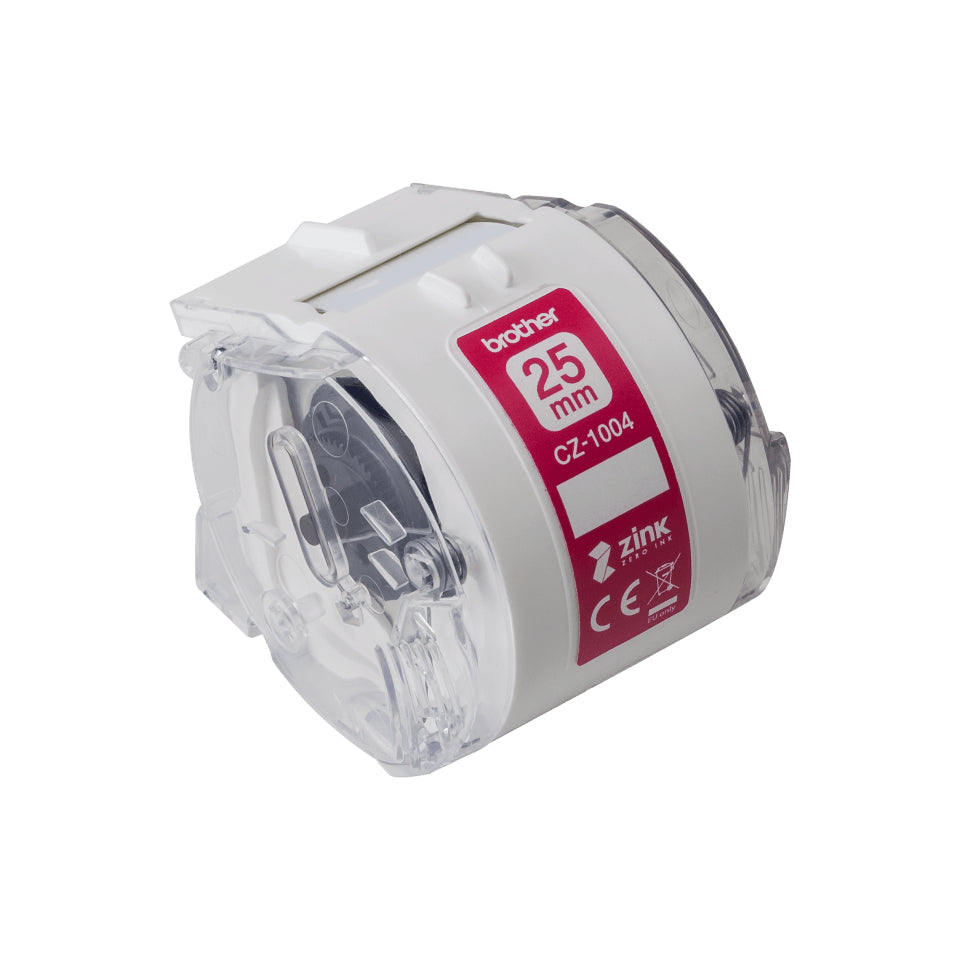 Brother CZ-1004 Endlosetiketten-Kassette – weiss – 65 mm × 5 m – für Brother