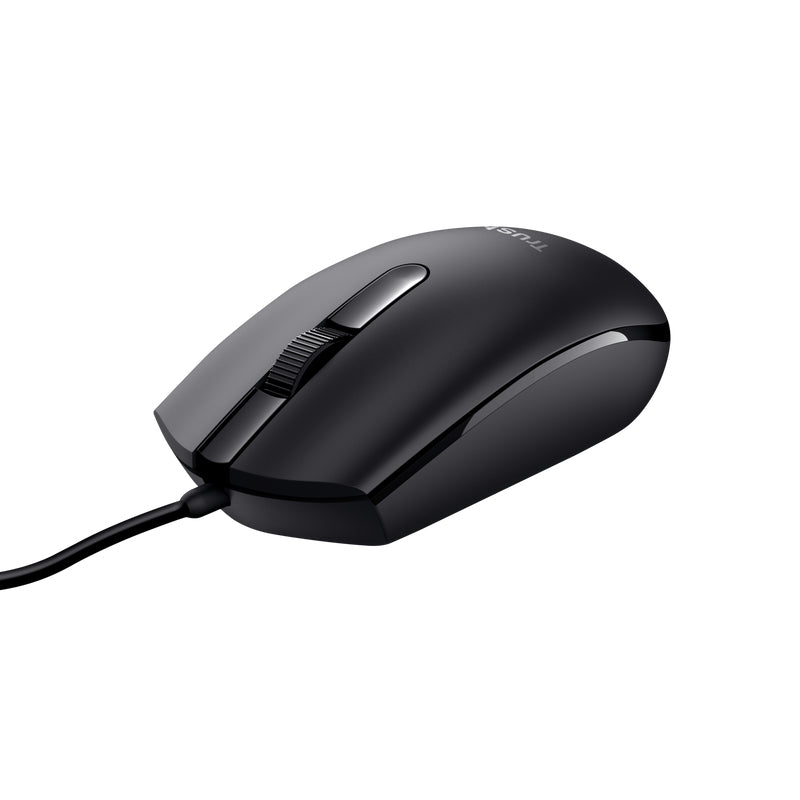 Trust TM-101 ECO für B2B – Maus – Kabelgebunden (USB-A), 1200 DPI, beidhändig, Schwarz