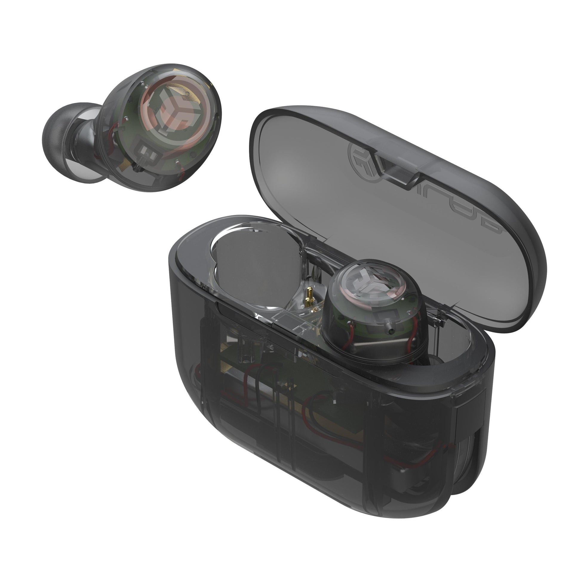 JLab Go Air Pop TWS In-Ear – Stereo, mit Ladecase, Transparent, BT 5.1