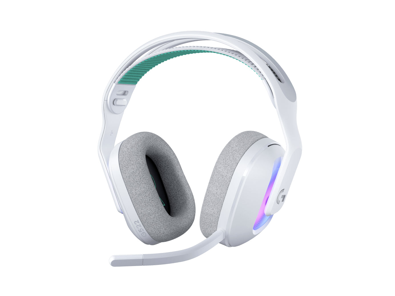 Logitech G G522 LIGHTSPEED Gaming-Headset – Over-Ear, Kabel + BT, mit USB-A-Dongle, Weiss, BT 5.3