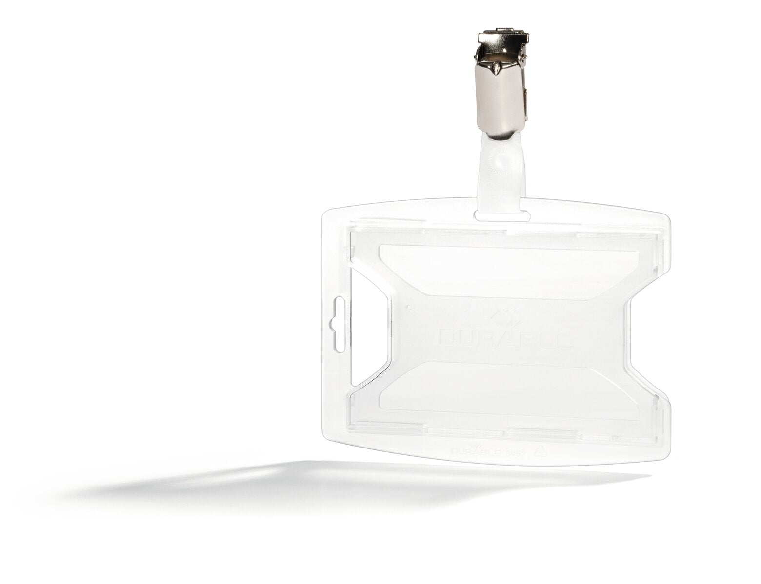 Durable Namensschild-Halterung, für Karten 85 × 54 mm, Polypropylen, transparent