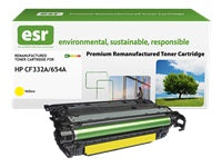 esr 654A Gelber Toner – Kompatibel – 15'000 Seiten – für HP