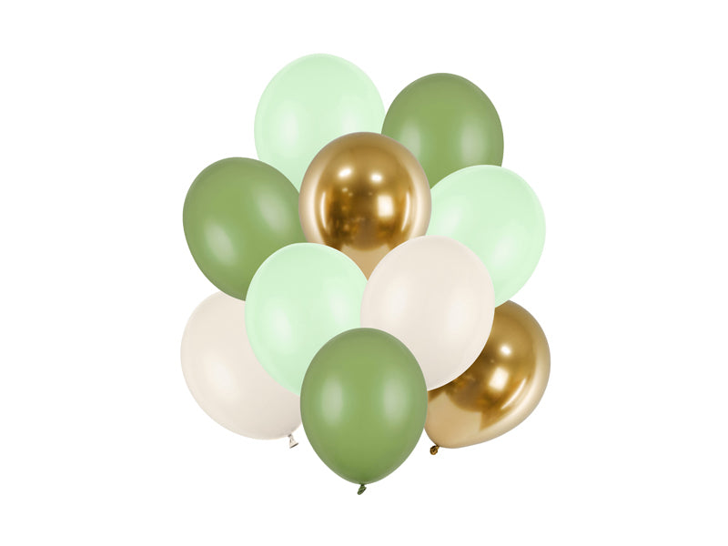 PartyDeco Luftballons – mehrfarbig – Ø 30 cm – Latex – 10 Stk