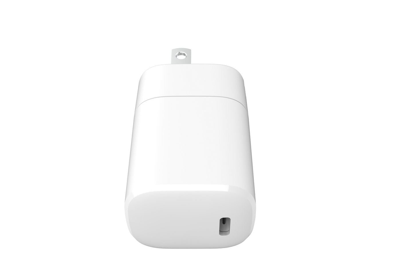 eSTUFF Netzladegerät, 20 W, USB-C, PD 3.0 – für Smartphone – US-Stecker (Typ A) – Weiss