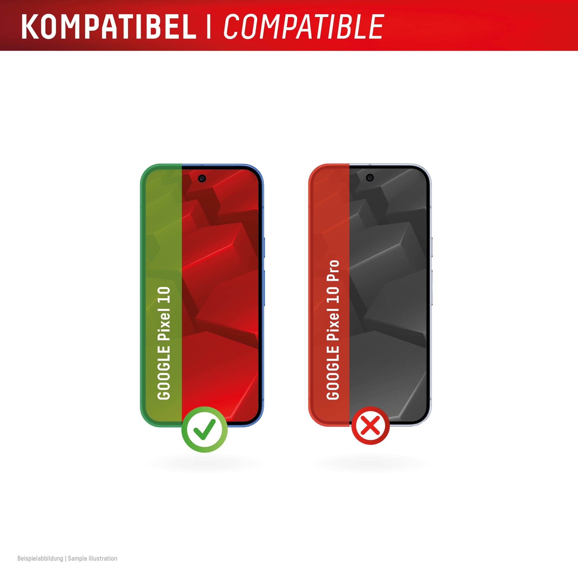 Displex Displayschutz (Panzerglas), 10H – für Pixel 10 – mit Applikator