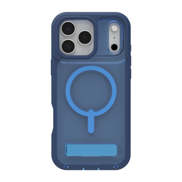 ZAGG Rainier Snap Backcover – für Apple iPhone 17 Pro Max, mit Ständer, Graphen, Blau, bis 7 m Sturzsicher