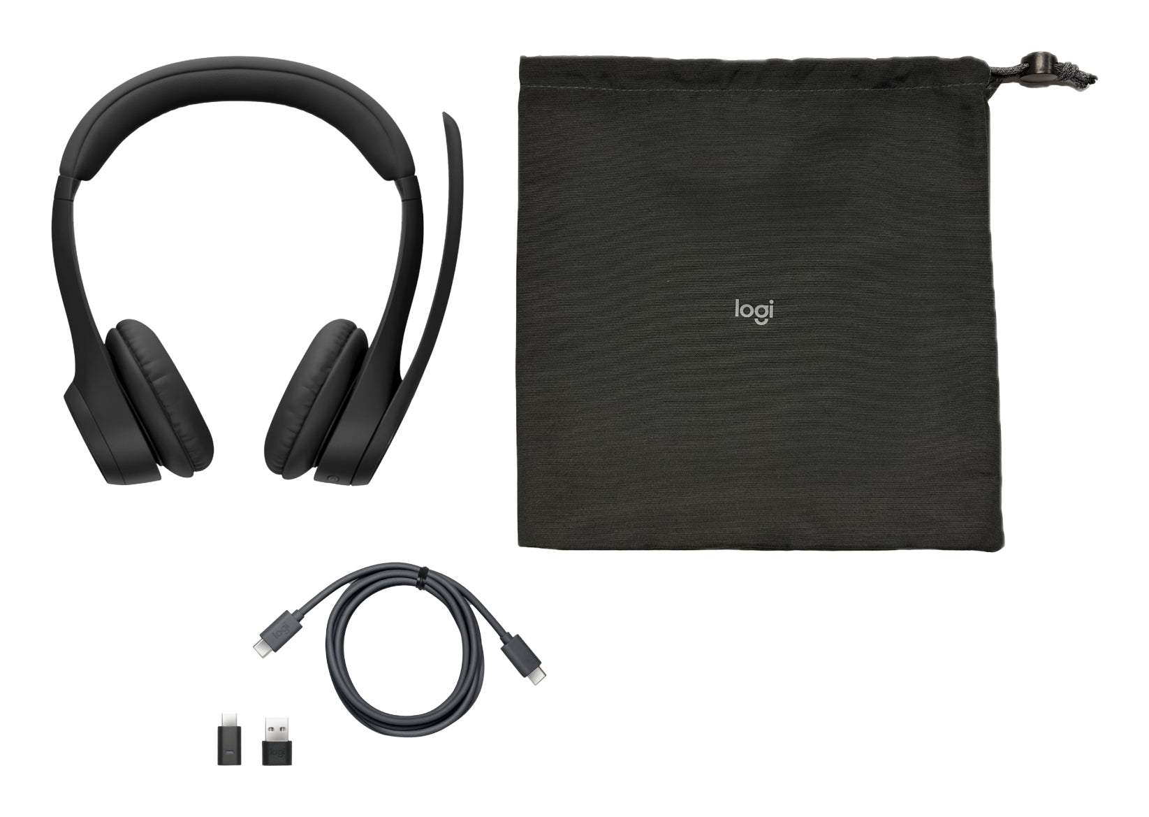 Logitech ZONE 305 – Headset – Bluetooth, USB-A-Dongle, UC-Version – Schwarz