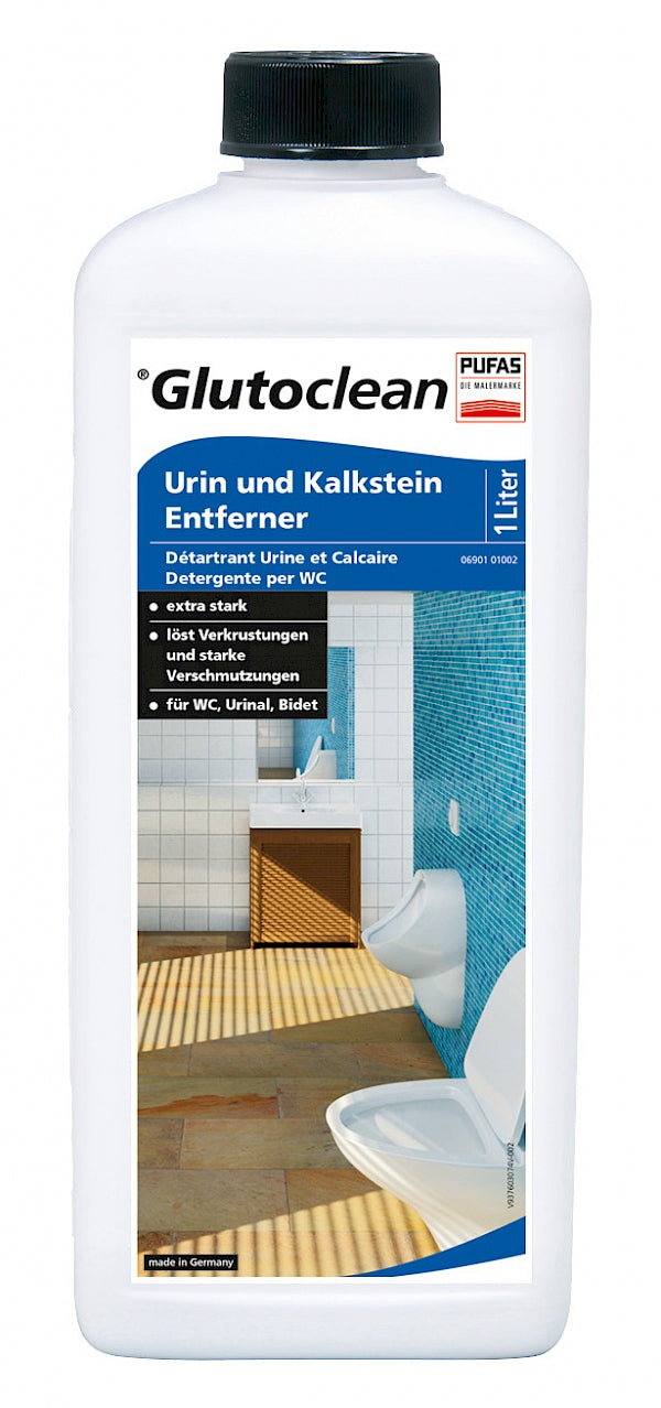 Glutoclean 037402074 Bad-/Kalkreiniger für WC – Flüssigkeit, Flasche – 1 l