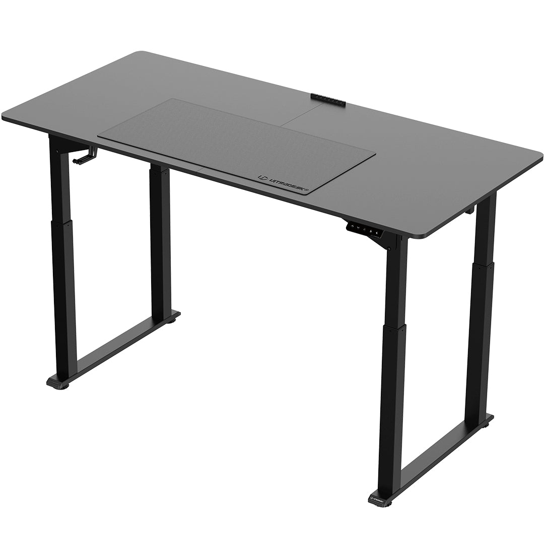 Ultradesk Uplift Gaming-Tisch – 160 × 75 cm, höhenverstellbar, schwarz, Stahl