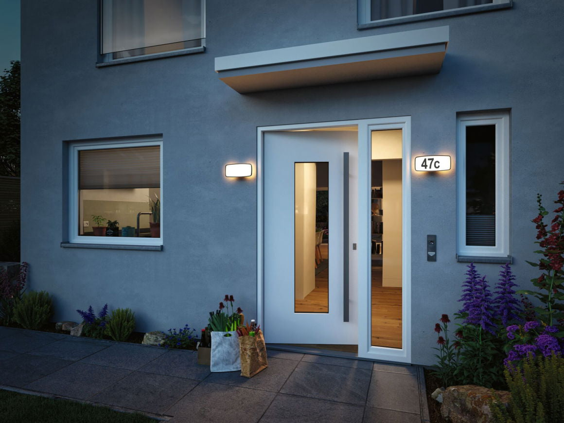 Paulmann Aussenwandleuchte – 2200–3000 K, IP44, Netzbetrieb, ZigBee 3.0, dimmbar, Anthrazit, Kunststoff