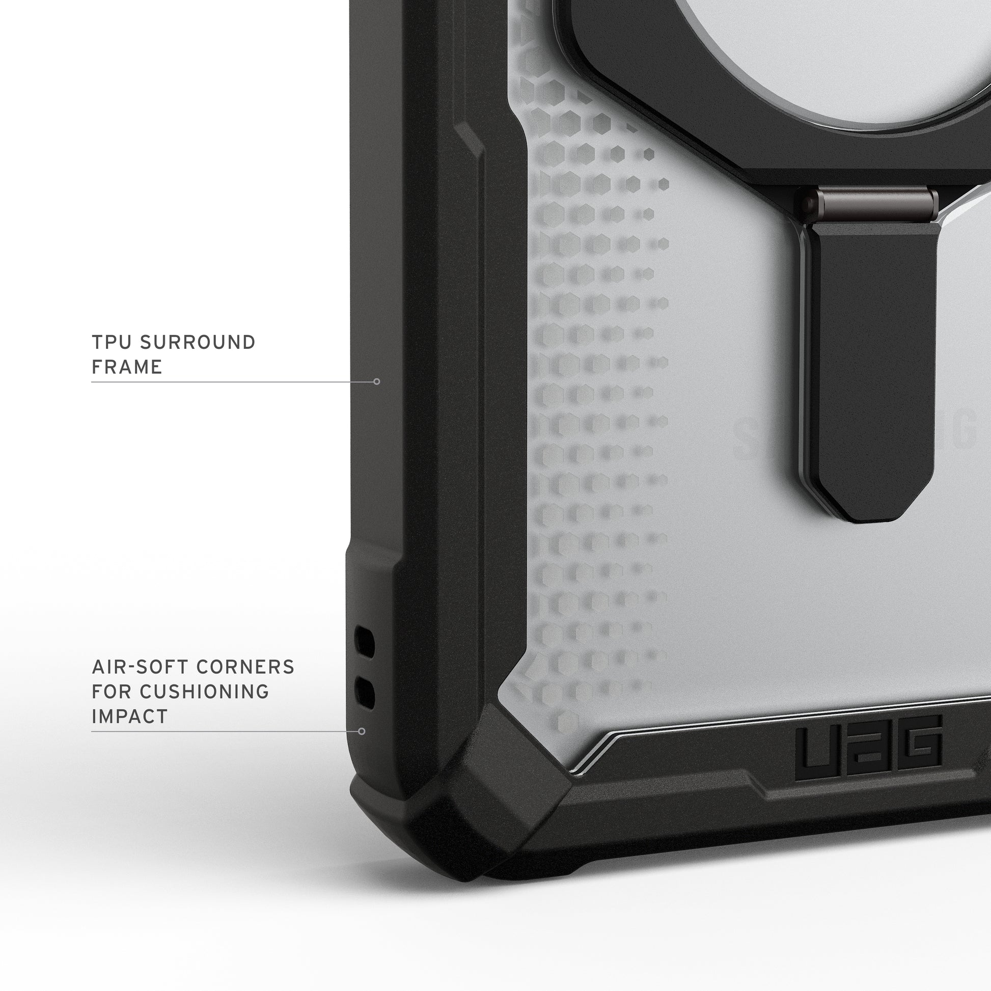 Urban Armor Gear UAG Plasma XTE Backcover – für Samsung Galaxy S26 Ultra, MagSafe, mit Ständer, TPU, schwarz/transparent