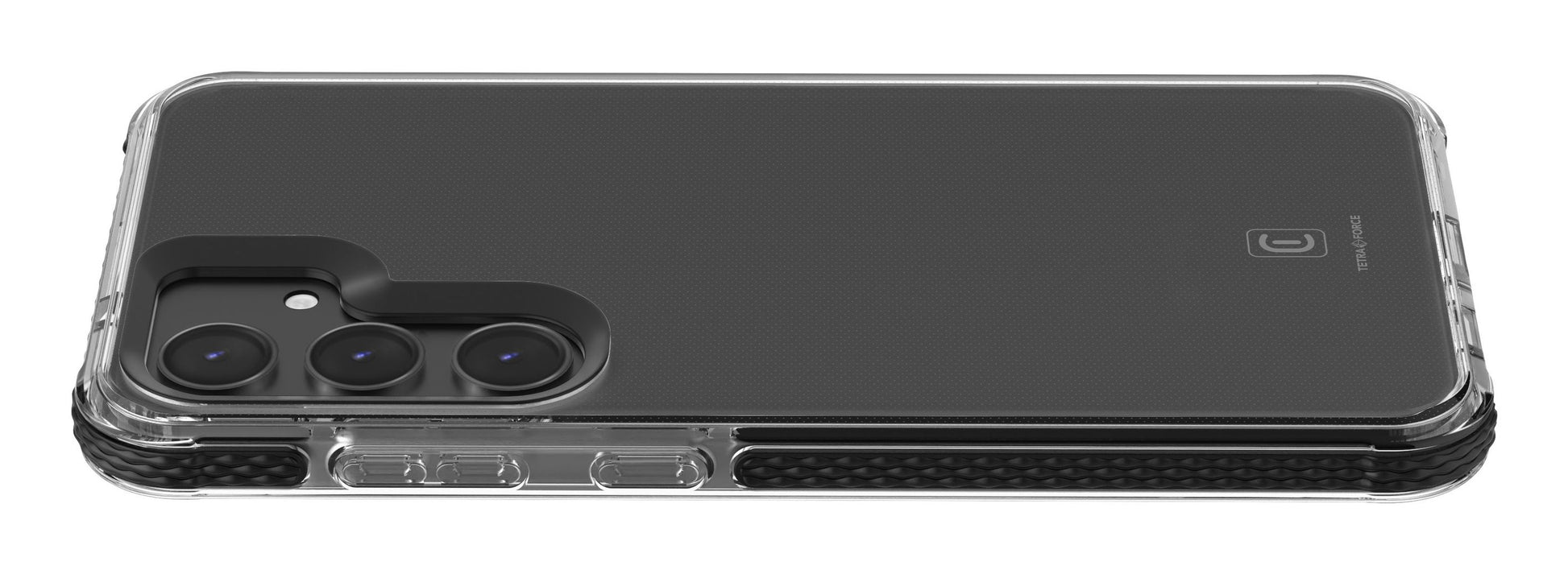Cellularline Tetra Backcover – für Samsung Galaxy S25, Kunststoff, Transparent, antibakteriell, kabelloses Laden