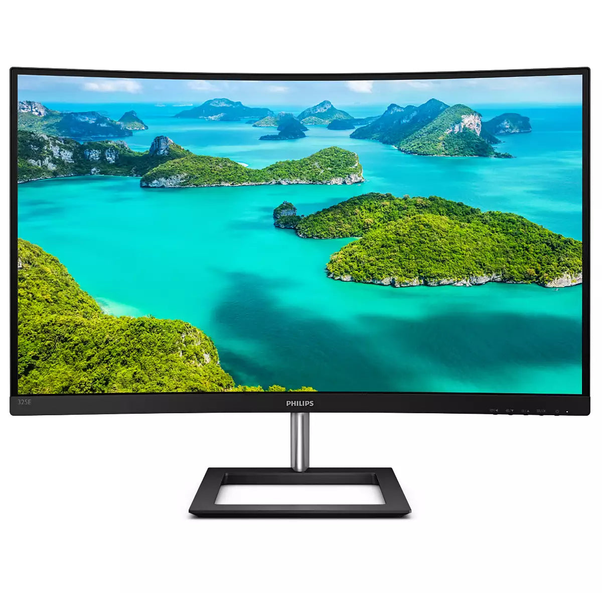 Philips 325E1C – Monitor, 31,5", VA, 75 Hz, 250 cd/m², Gebogen, Adaptive Sync, VESA 100 × 100, Schwarz