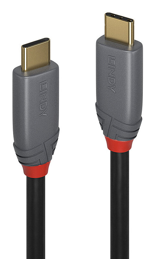Lindy USB-C auf USB-C Kabel – USB 3.2 Gen 2 (10 Gbit/s) – 7 m – PD 100 W – PVC-Mantel – Schwarz