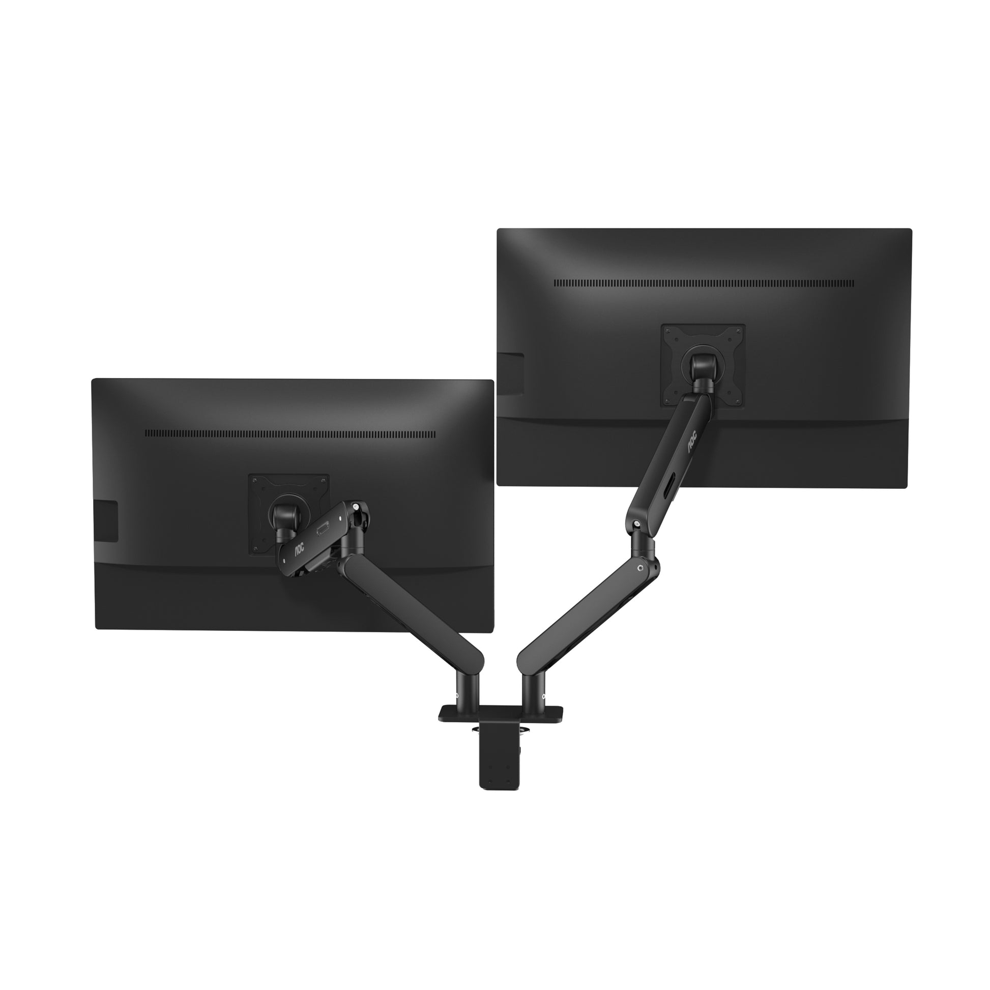 AOC AM420B – Monitorarm, Dual, bis 34", VESA 75 × 75 mm, 9 kg, neigbar, schwarz