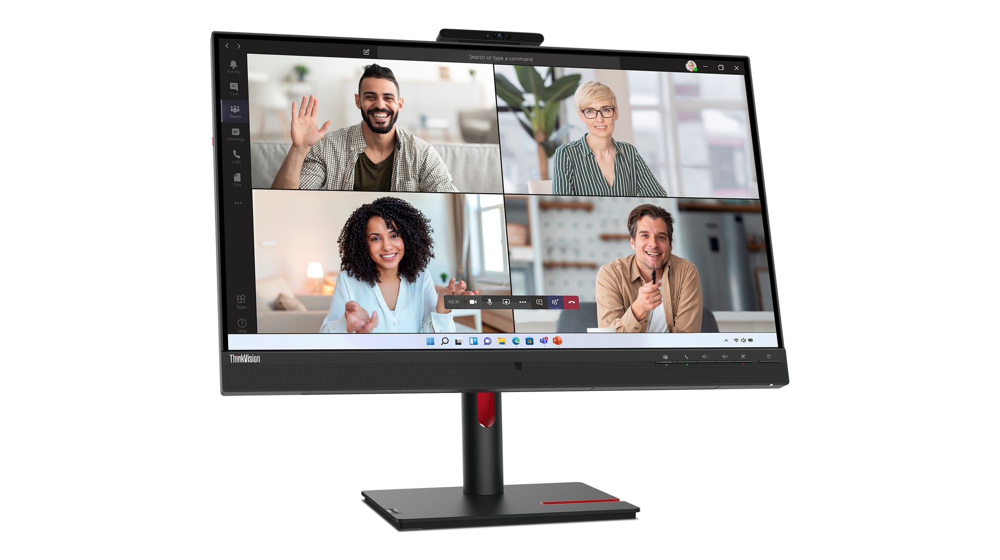 Lenovo Monitor, 27", 2560 × 1440 (WQHD), IPS, HDMI 2.1, DisplayPort 1.4, DP Out, USB 3.2