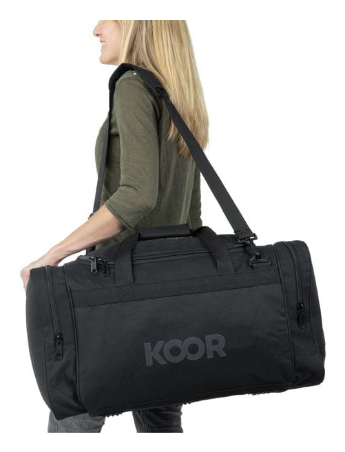 KOOR Sporttasche – 55 l, Polyester, Schwarz, 52 × 36 × 33 cm