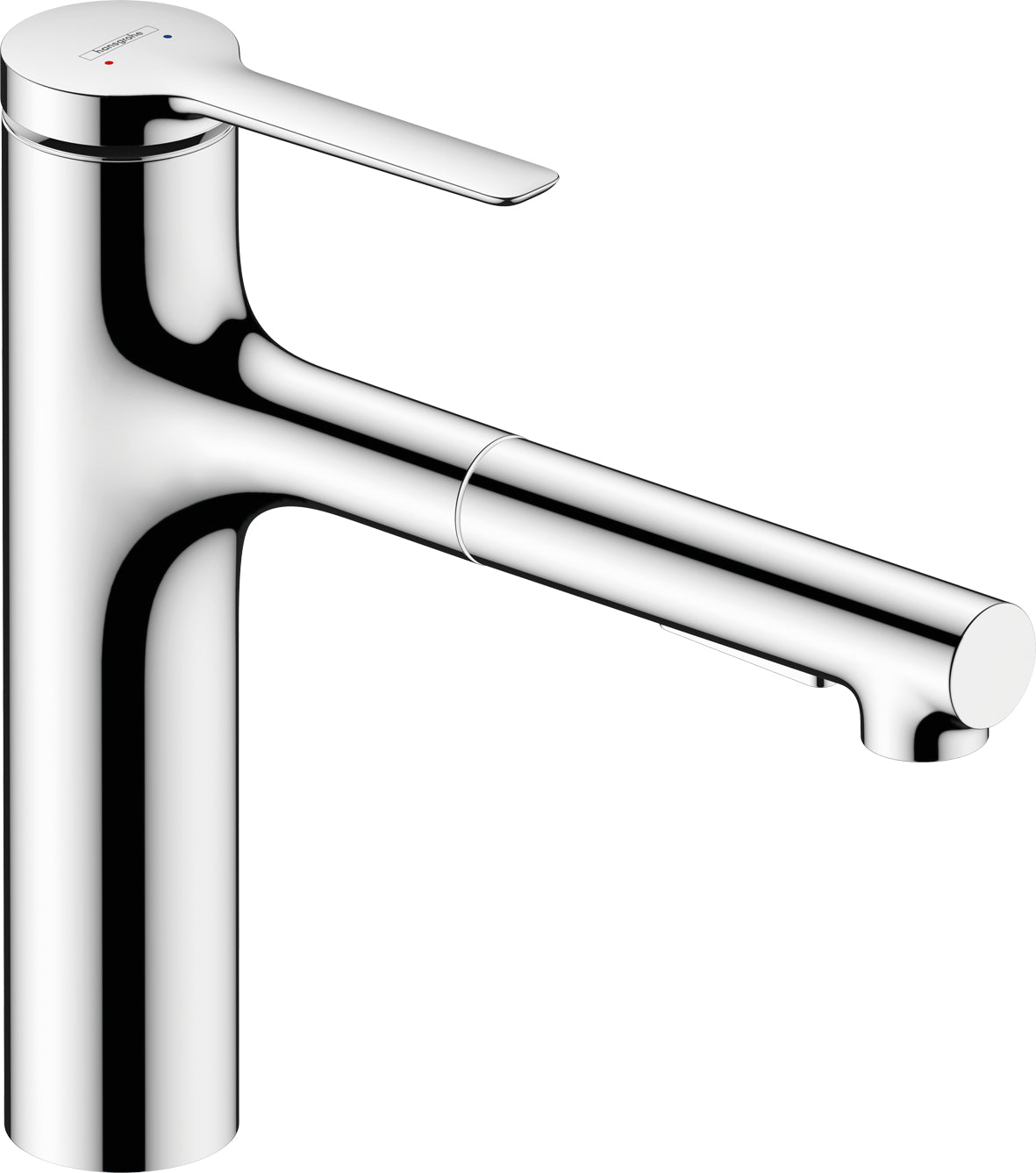 Hansgrohe Einhebelmischer Zesis M33 – 5,1×23,1×25,9 cm, Messing, Ausziehbare Brause, Chrom