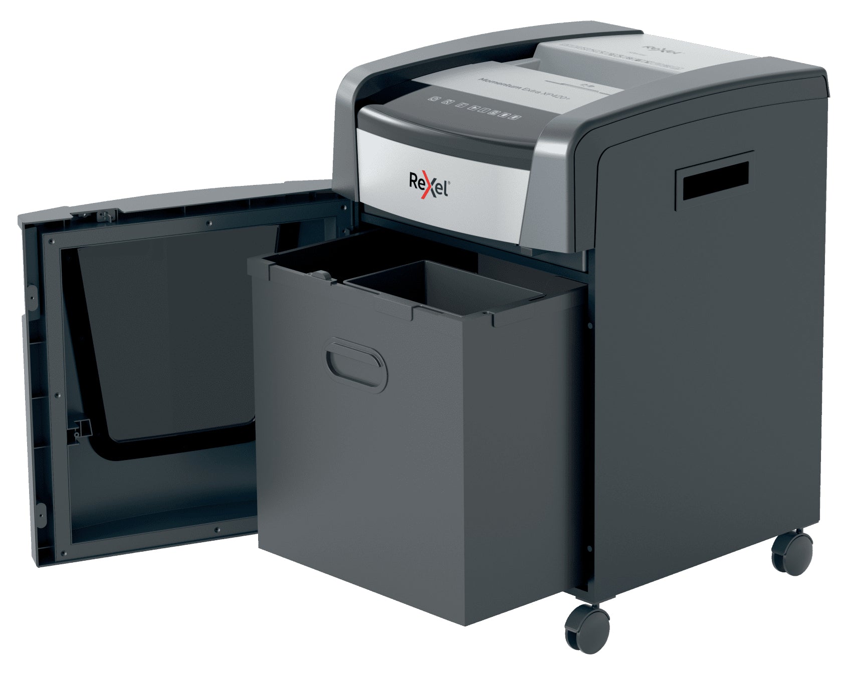 Rexel Momentum Extra XP420+ – Aktenvernichter, DIN P-4, Partikelschnitt 4 × 35 mm, 20 Blatt, 60 l, A4