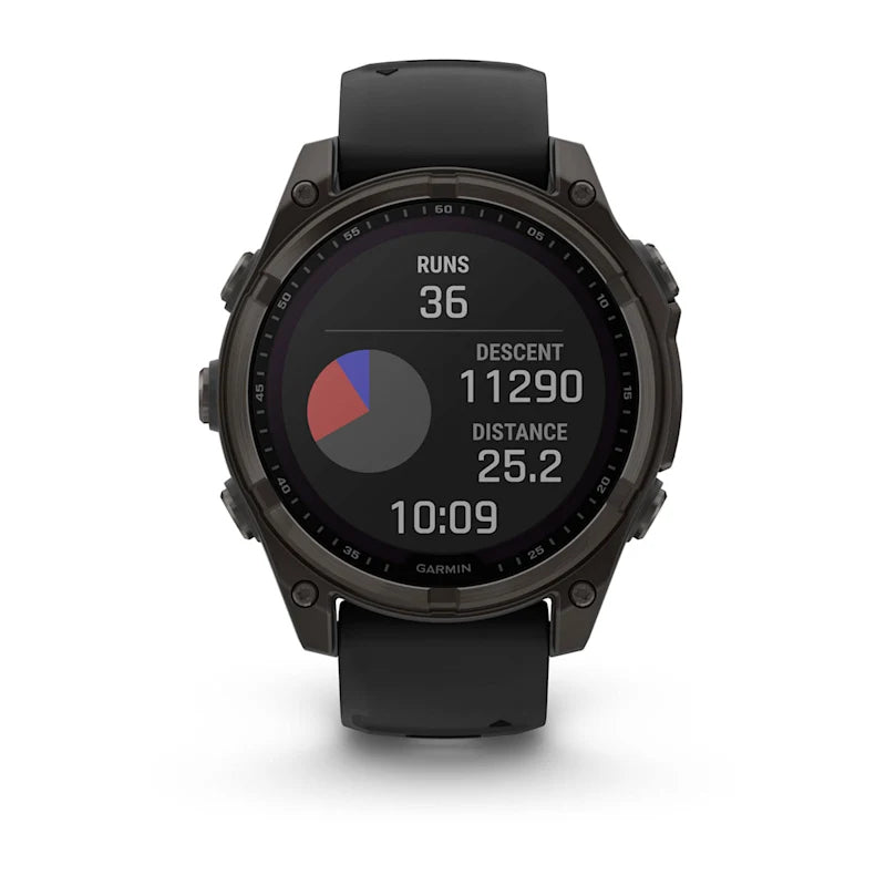 Garmin Fenix 8 Solar Sapphire – GPS-Smartwatch – 47 mm, 1,3", GPS, Saphirglas, 100 m, Schwarz, Sportarmband