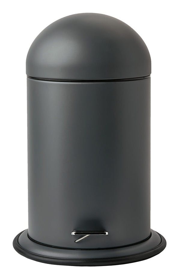 Aquanova Tisch-Abfallbehälter Ona – 3 l – Metall, Dunkelgrau – Ø 220 × H 340 mm