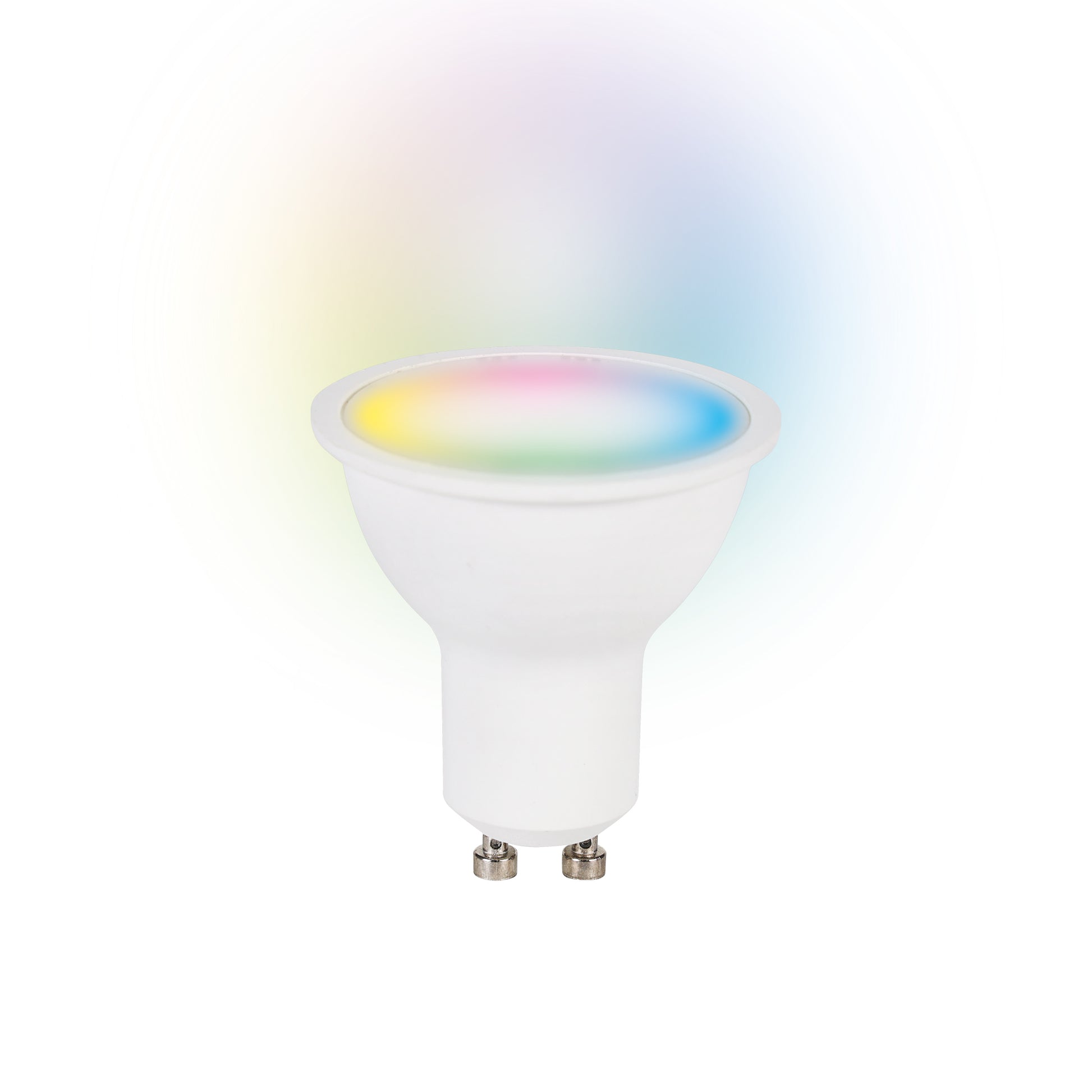 KSIX Leuchtmittel (Smart) – 2er Pack GU10, 400 lm, 5,5 W, RGBIC, 3000–6500 K, BT, für Alexa/HomeKit, weiss