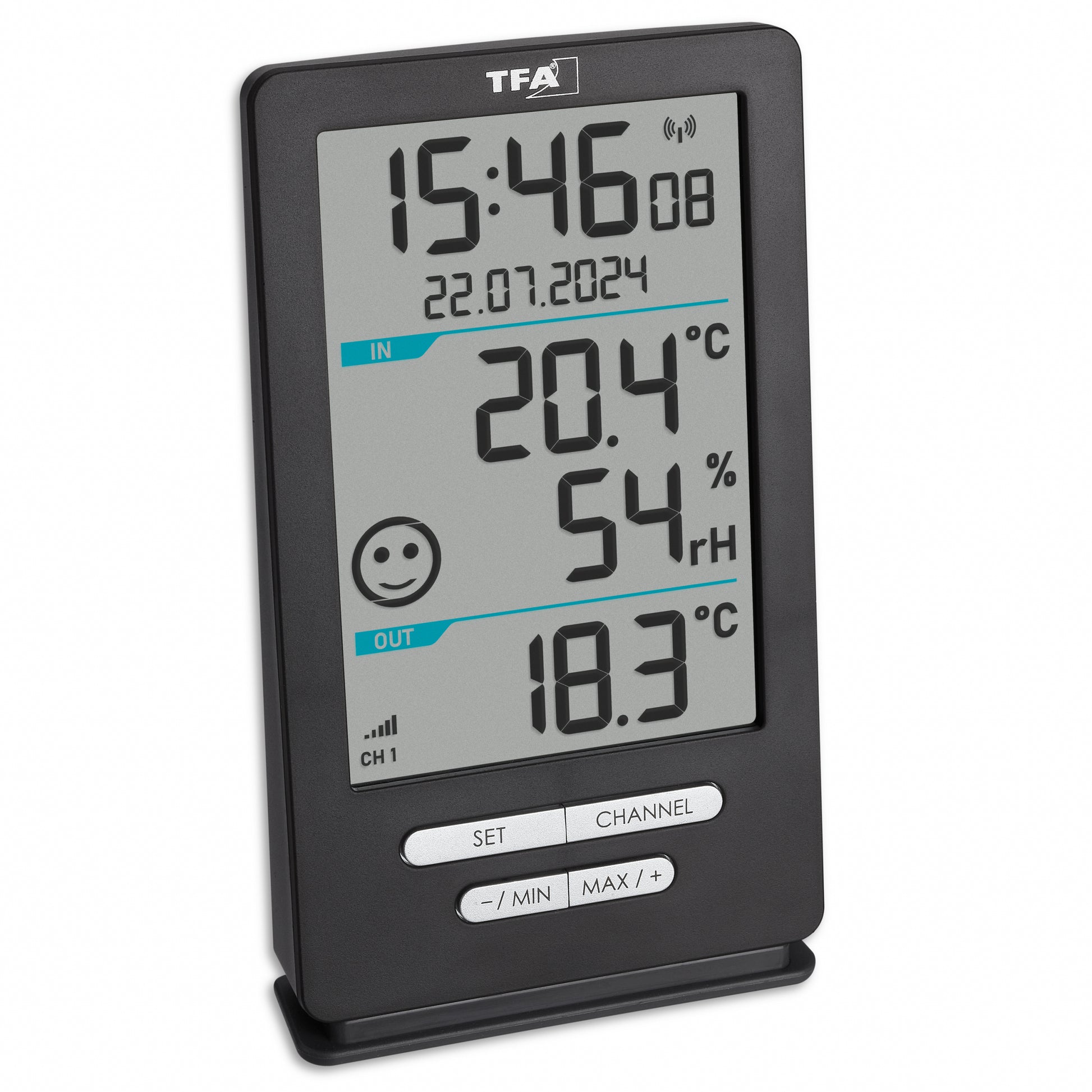 TFA-Dostmann XENA HOME Temperatur-/Feuchtesensor – Kabellos, −40–50 °C, Innen/Aussen