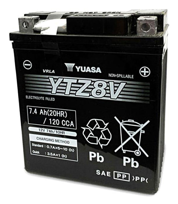 Yuasa Ersatzakku YTZ8V – Blei (Pb) AGM, 7'400 mAh, 12 V